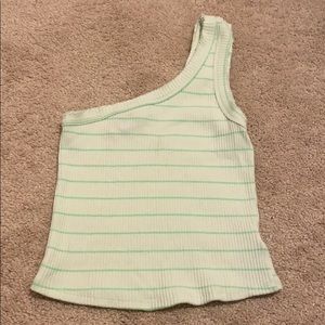 one shoulder tank